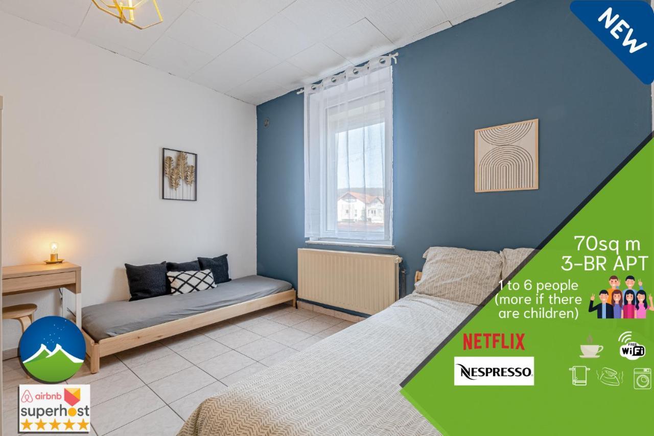 Appartement 3 Appts - 3 A 7 Lits - Parfait 6 A 10 Pers - Max 29 Pers - 1 Immeuble - Convivialite, Rentabilite ------ - 3 Apts - 3 To 7 Beds - Ideal For 6 To 10 Guests - Up To 29 - Same Building -- Cattenom Hettange-Grande