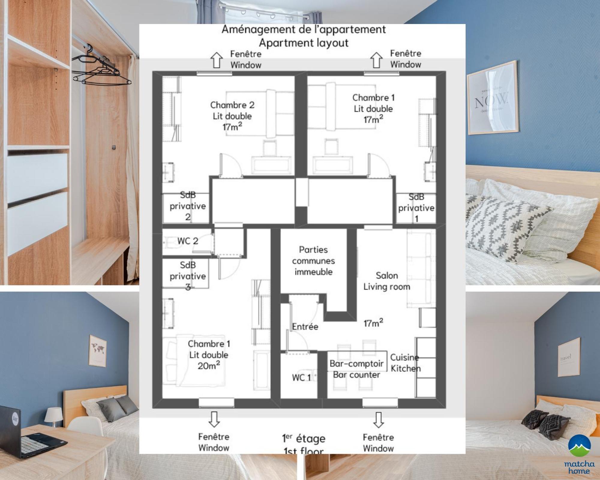 Appartement 3 Appts - 3 A 7 Lits - Parfait 6 A 10 Pers - Max 29 Pers - 1 Immeuble - Convivialite, Rentabilite ------ - 3 Apts - 3 To 7 Beds - Ideal For 6 To 10 Guests - Up To 29 - Same Building -- Cattenom